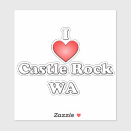Adesivo Heart Castle Rock WA