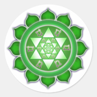Adesivo Heart Chakra - Fractal Bloom