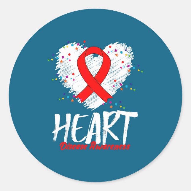 Adesivo Heart Disease Awareness  (Frente)