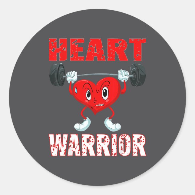 Adesivo Heart Disease Awareness Heart Warrior Wear Red Hea (Frente)