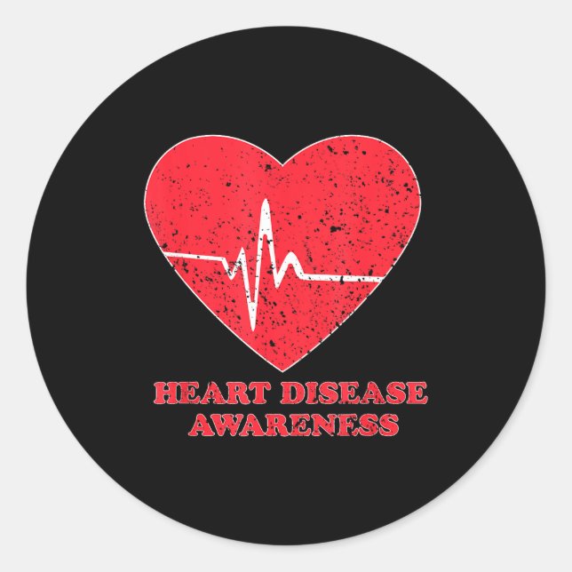Adesivo Heart Disease Awareness -national Wear Red Shirt D (Frente)