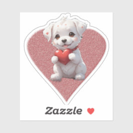 Adesivo heart dog