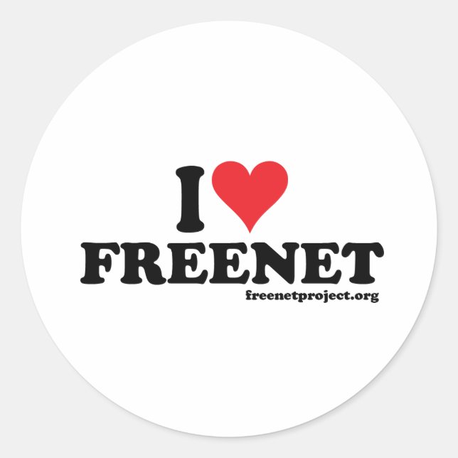 Adesivo Heart Freenet (Frente)