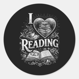 Adesivo Heart of a Book Lover