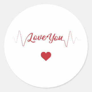 Adesivo Heartbeats of Love: for Valentines Day