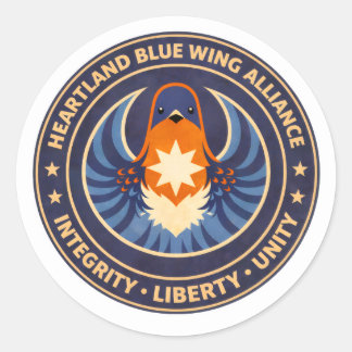 Adesivo Heartland Blue Wing Alliance MissouriAdesivo