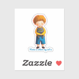 Adesivo Heartwarming Feline Love