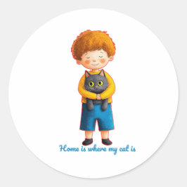 Adesivo Heartwarming Feline Love