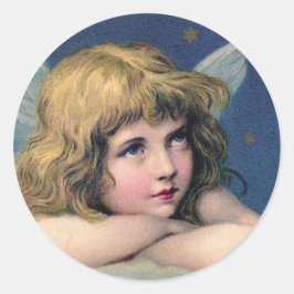 Adesivo Heavenly angel daydreaming on a cloud in the sky