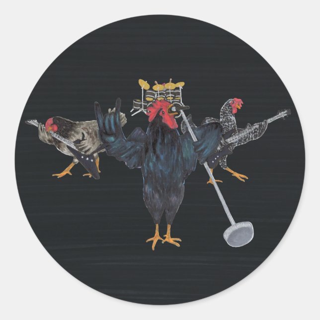 Adesivo Heavy Metal Chickens (Frente)