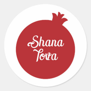 Adesivo Hebraico Shana Tova e Apple