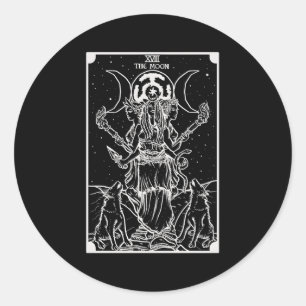 Adesivo Hecate Triple Moon Goddese Bruxa Hekate Wheel Taro