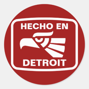 Adesivo Hecho en Detroit personalizado personalizado perso
