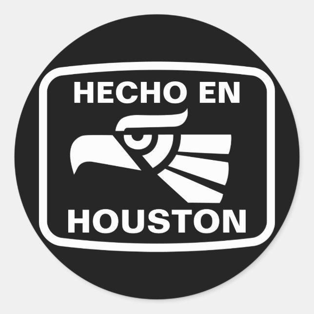 Adesivo Hecho en Houston personalizado personalizado perso (Frente)