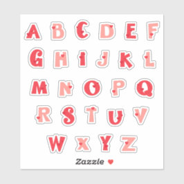 Adesivo Hedge Hugs Lowercase Alphabet Stickers | Cute Hedg