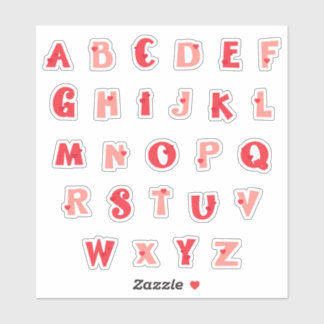 Adesivo Hedge Hugs Lowercase Alphabet Stickers | Cute Hedg