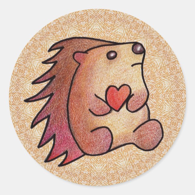 Adesivo Hedgehog Love! (Frente)