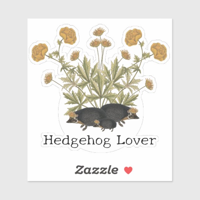 Adesivo Hedgehog Lover Woodland (Folha)