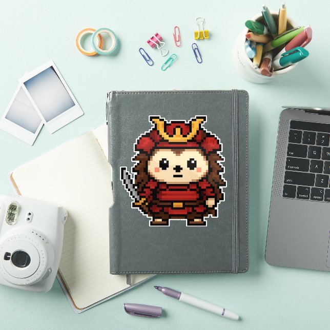 adesivo hedgehog samurai 6x6 (Capa para iPad)