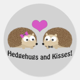 Adesivo Hedgehugs e Kisses Hedgehog Love