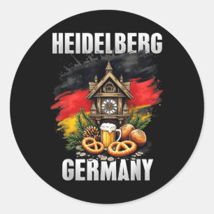 Adesivo Heidelberg Alemanha Souvenir German Flag Viagem