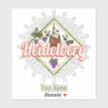 Heidelberg am Neckar Alemanha Retro Wine Vintage