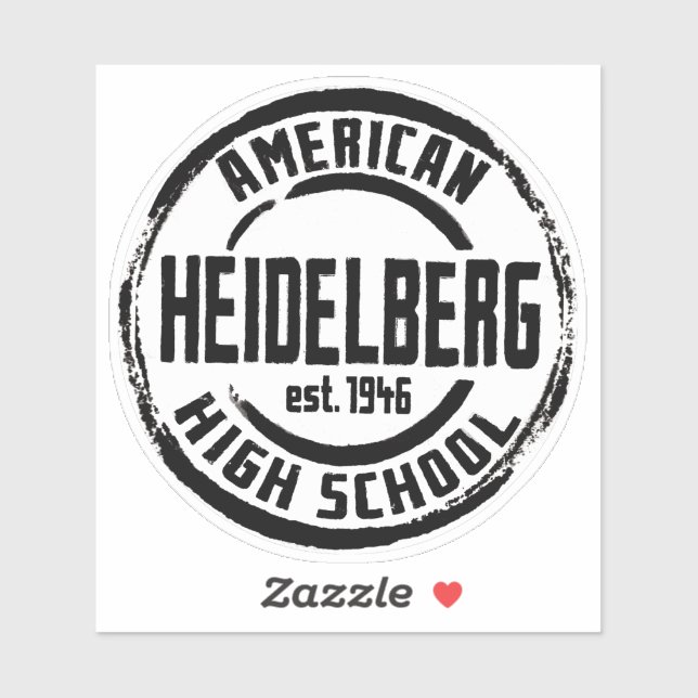 Adesivo Heidelberg American Segundo grau Vinnyl Sticker (Folha)