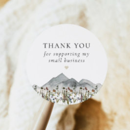 Adesivo HEIDI Boho Wildflower Small Business Obrigado