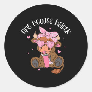 Adesivo Heifer Namorados Funny Cow One Boujee Heifer Mulhe