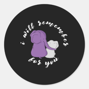 Adesivo Heimerheimer Sensibilização Mês I Endheimer Purple