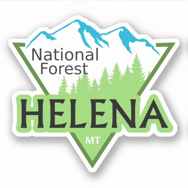 Adesivo Helena National Forest Montana (Frente)