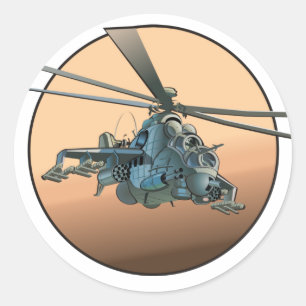 Adesivo helicóptero de animação