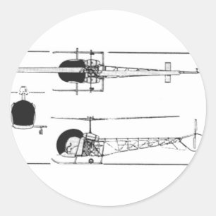 Adesivo Helicóptero de Bell 47