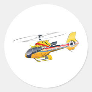 Adesivo Helicóptero de desenho animado
