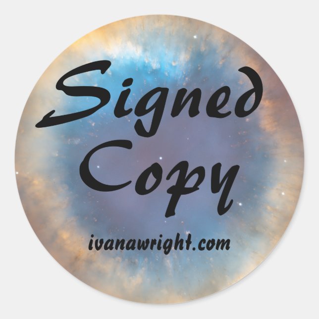 Adesivo Helix Nebula Photo Sci Fi Cópia Assinada com URL (Frente)