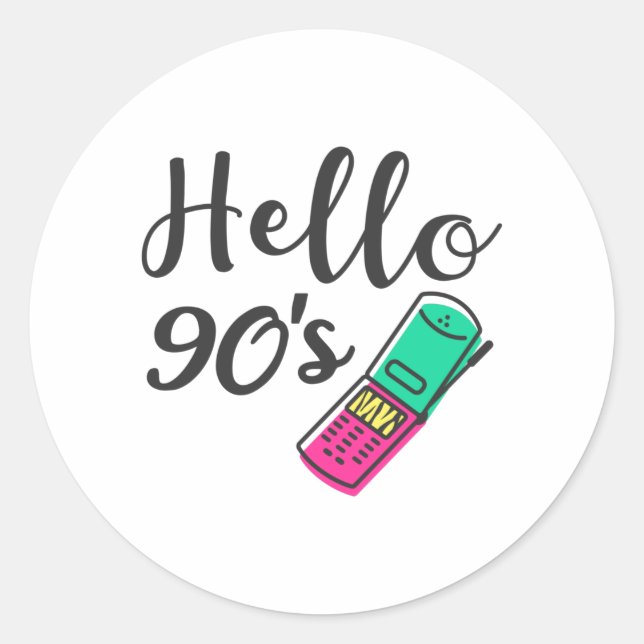 Adesivo Hello 90s Cellphone (Frente)