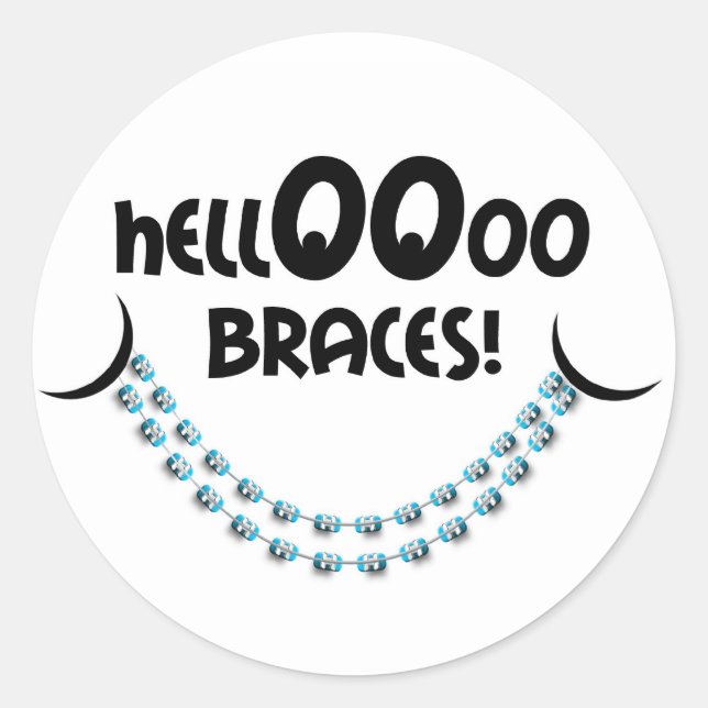 Adesivo Hello Braces Blue (Frente)