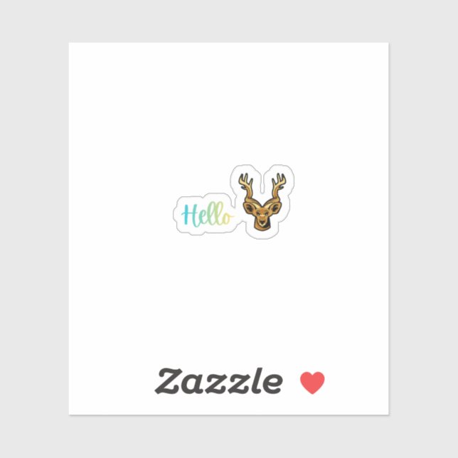 Adesivo Hello Deer (Folha)