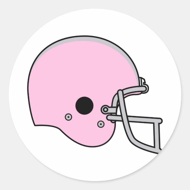 Adesivo Helmet De Futebol Rosa (Frente)