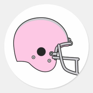 Adesivo Helmet De Futebol Rosa