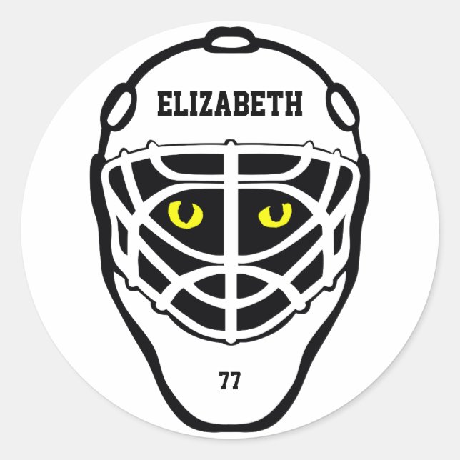 Adesivo Helmet Sticker Hockey Cat (Frente)
