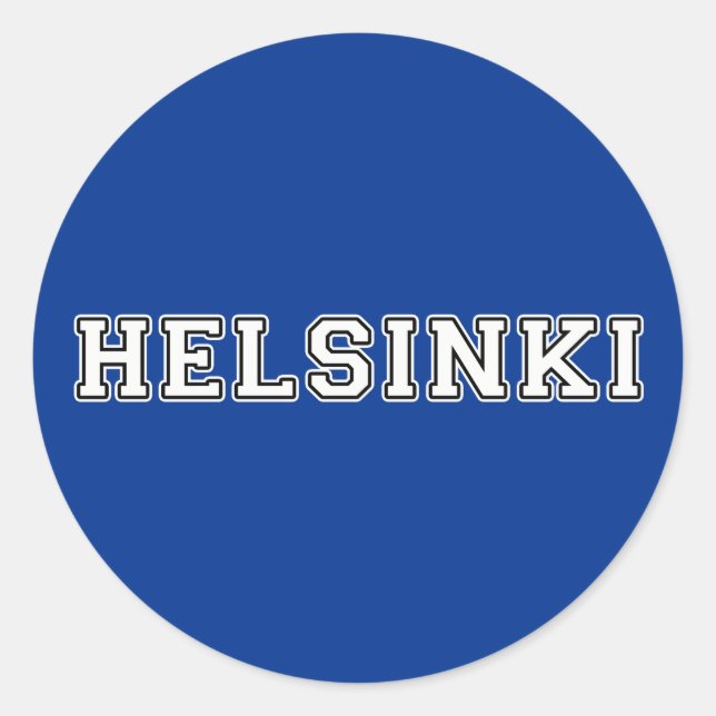 Adesivo Helsínquia Finlândia (Frente)