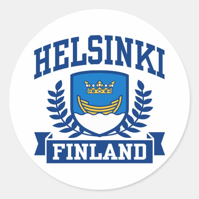 Adesivo Helsínquia Finlândia (Frente)