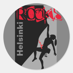Adesivo Helsínquia    Rocks Classic Round Sticker