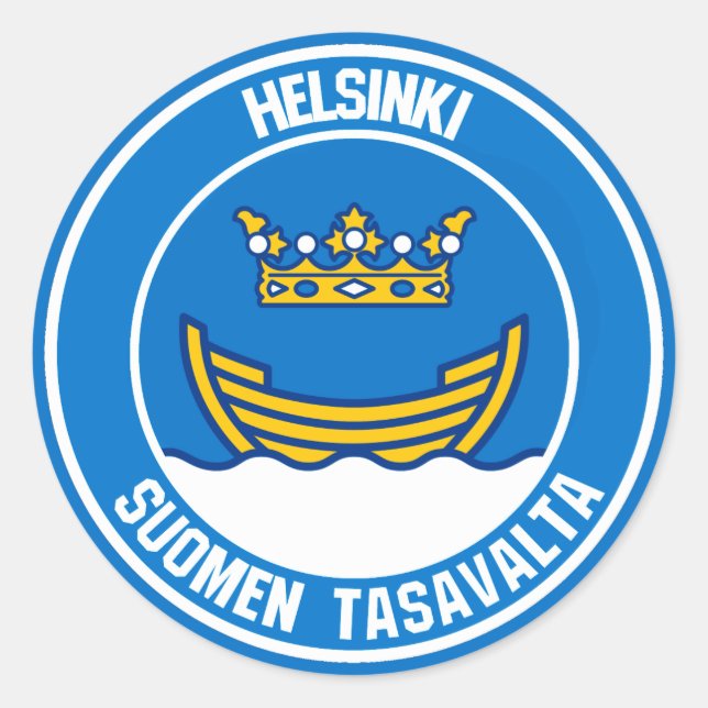Adesivo Helsínquia Round Emblem (Frente)