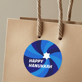 Adesivo HELY HANUKKAH Modern Swirl Star de David Personali