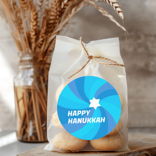 Adesivo HELY HANUKKAH Modern Swirl Star de David Personali