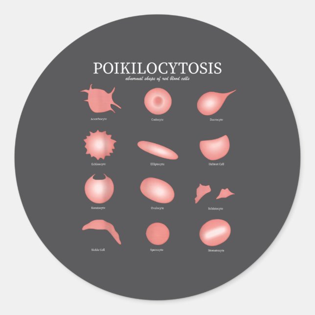 Adesivo Hematology Red Blood Cell Laboratory Science Hemat (Frente)