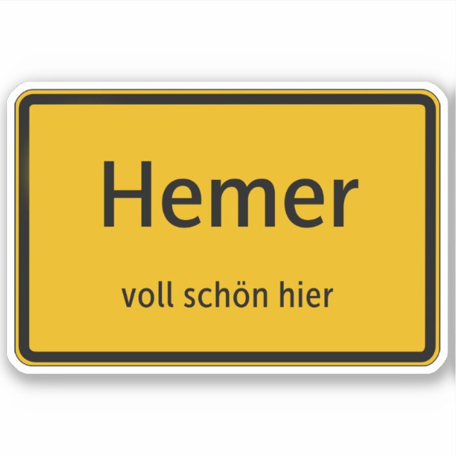 Adesivo Hemer Aufkleber Sticker Autoaufkleber (Frente)