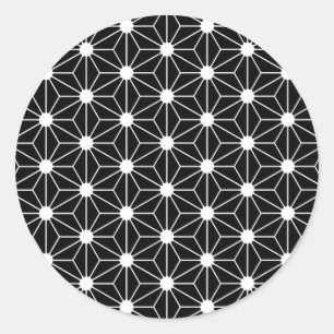 Adesivo Hemp Leaf Asanoha japão padrão tradicional